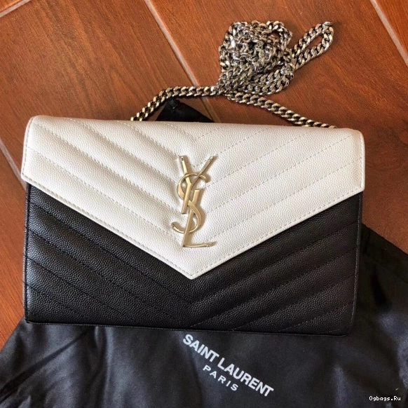 CHAIN CASSANDRE MATELASSÉ WALLET YSL 0718